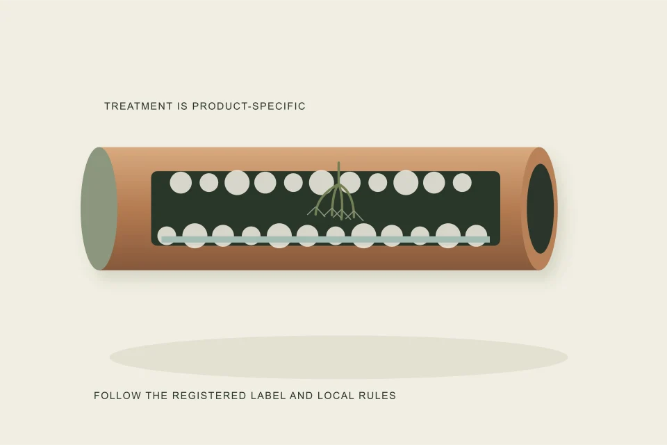 Conceptual illustration of foam inside a pipe contrasted with bottom-only flow